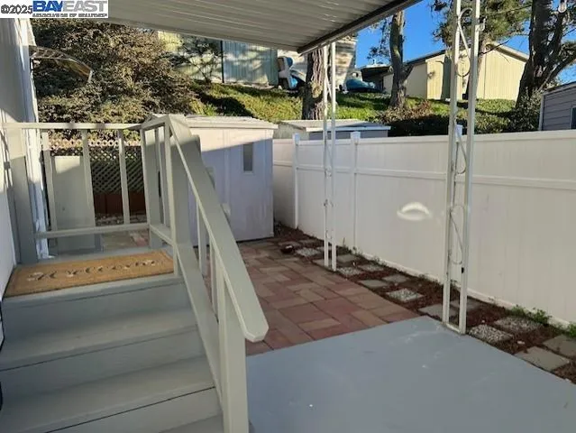 a view of a storage room