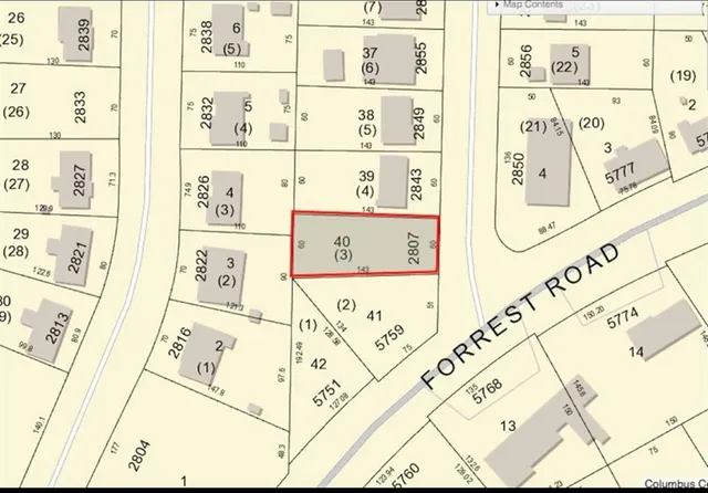 a view of yard with green space