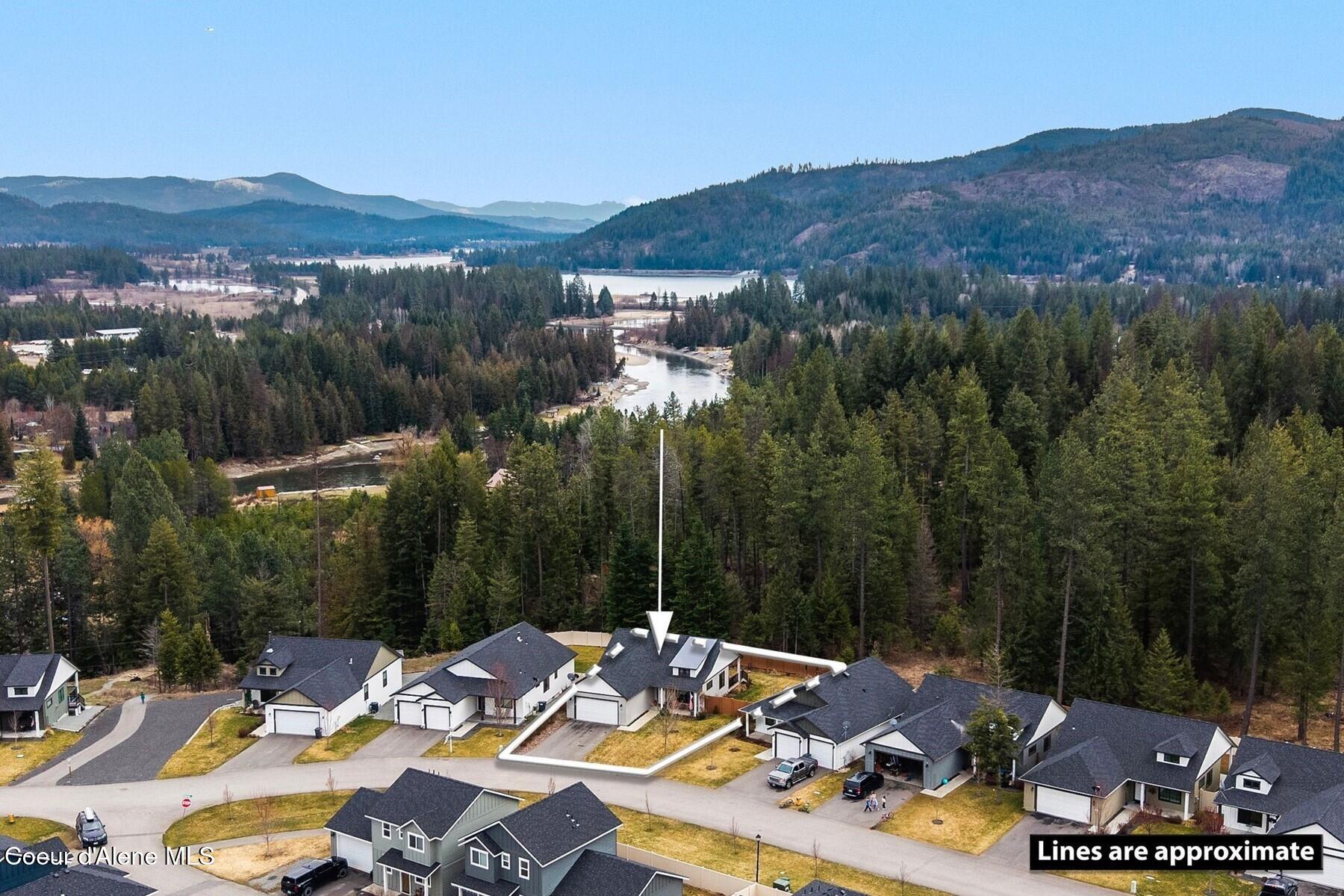 96 Rimrock Court Priest River, ID 83856 - Photo 20 of 27 Aerial view w location of Home