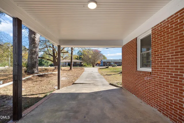 a view of outdoor space and porch