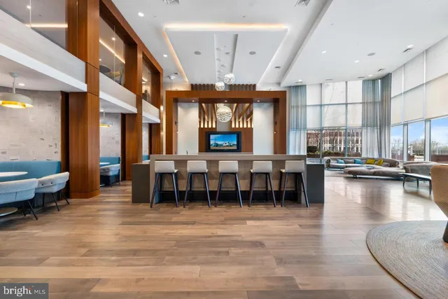 a view of a building and a street