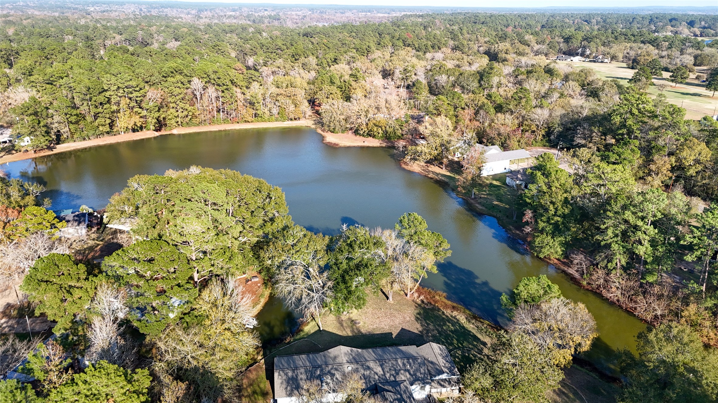 170 W Creek Trinity, TX 75862 - Photo 41 of 47 an aerial view of residential houses with outdoor space