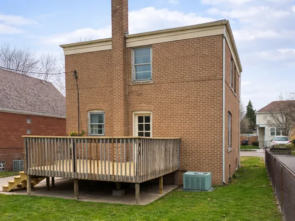a view of a house with a deck