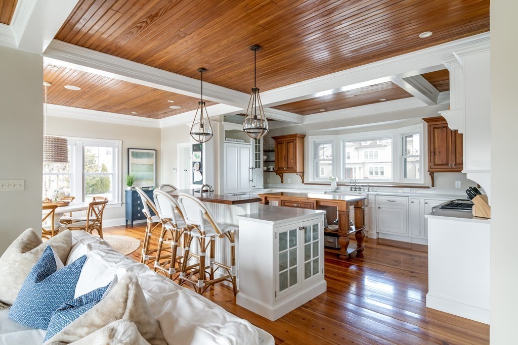 4 Mann Street Hingham, MA 02043 - Photo 5 of 22 a view of a dining room with furniture window and wooden floor