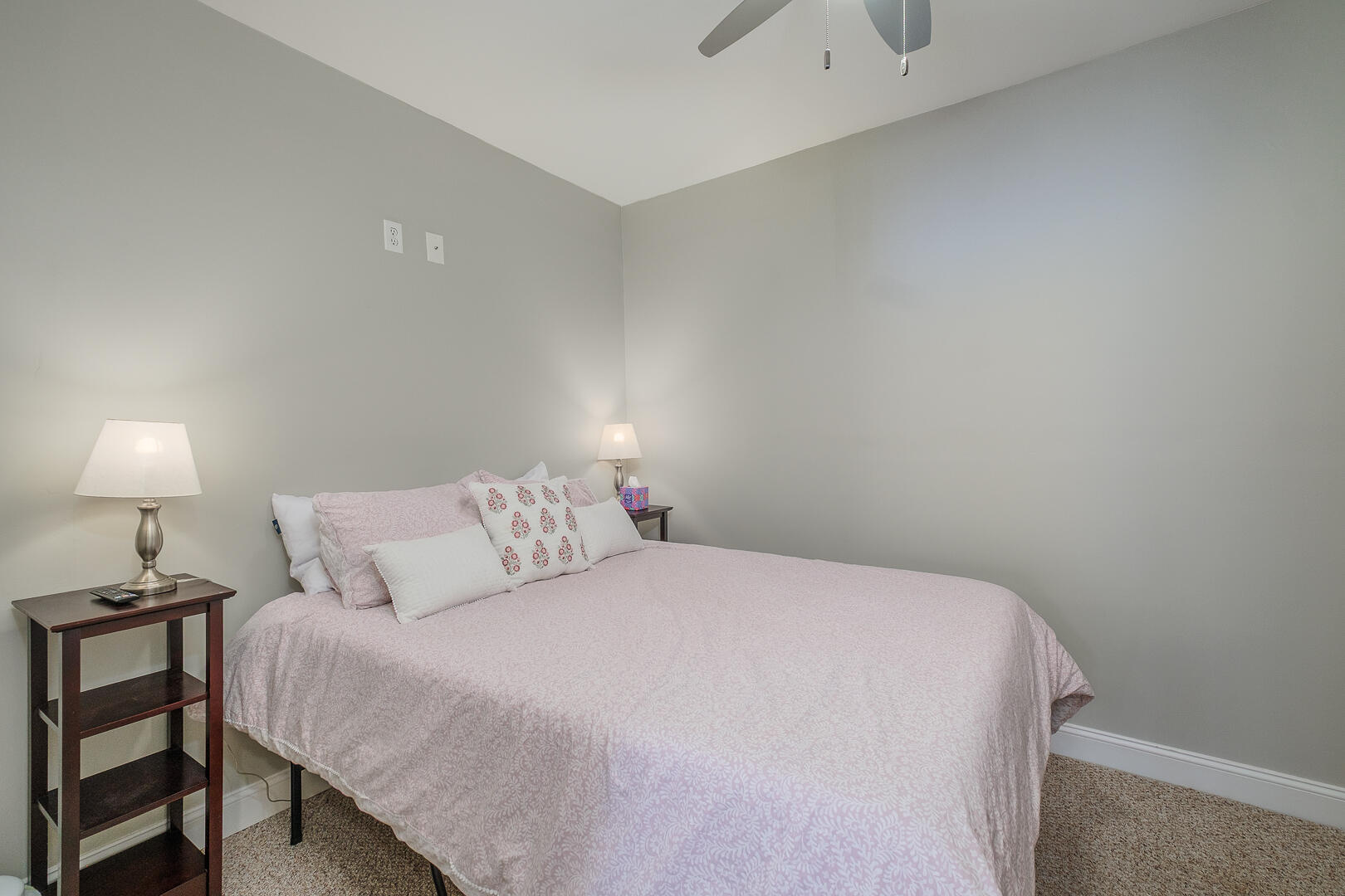 2085 Lakewood Forest Road Moneta, VA 24121 - Photo 49 of 76 a bedroom with a bed and a lamp