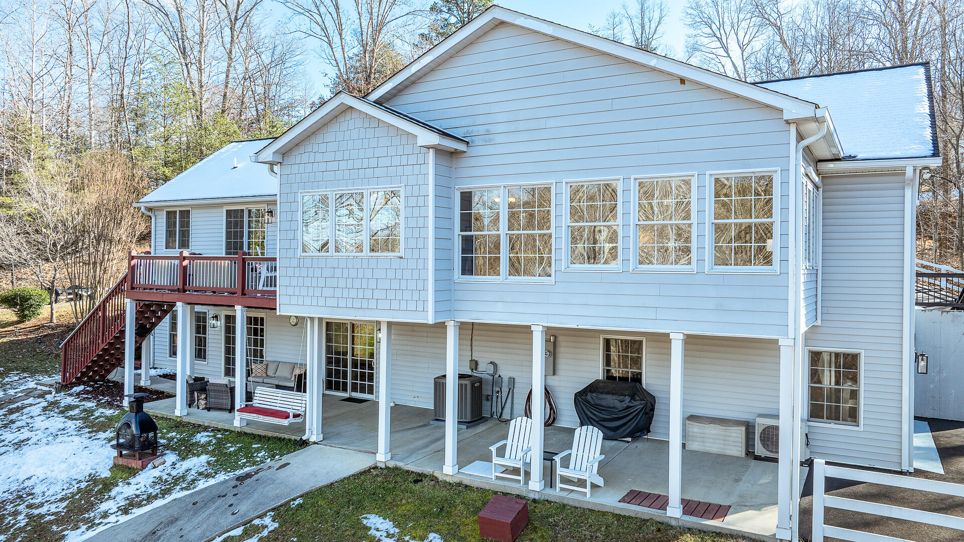 2085 Lakewood Forest Road Moneta, VA 24121 - Photo 63 of 76 a view of a house with sitting area and garden