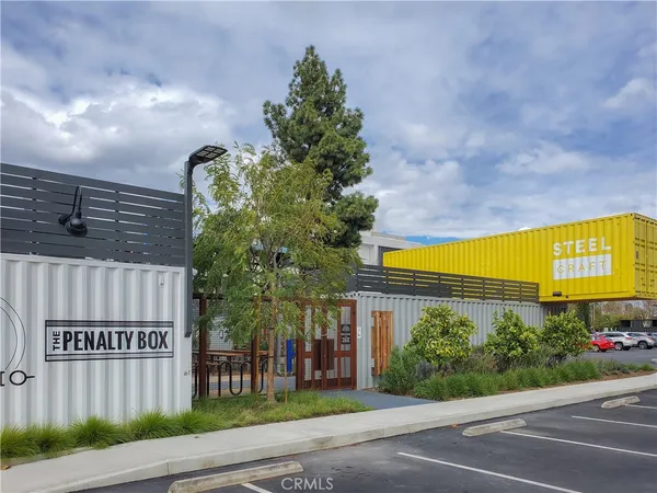 a view of a street with an entrance to house
