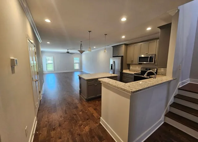 a view of lake and mountain