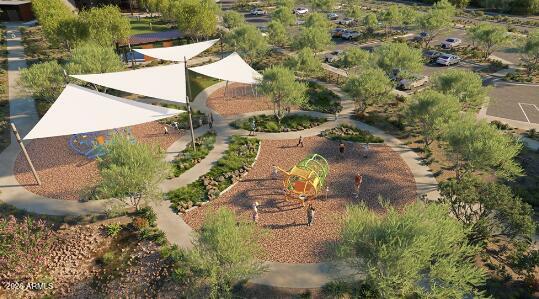 1959 West Caleb Road Phoenix, AZ 85085 - Photo 17 of 23 an aerial view of a house with a yard and large trees
