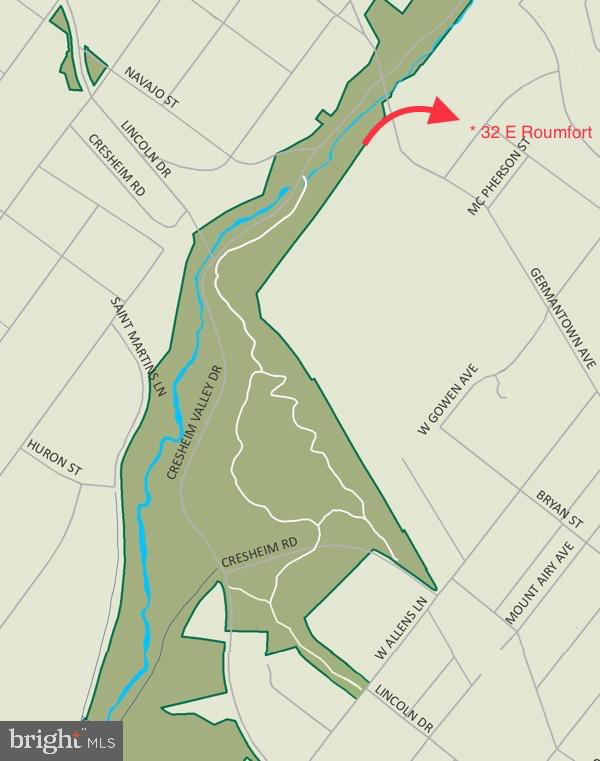 32 Roumfort Road Philadelphia, PA 19119 - Photo 39 of 39 Cresheim Creek Trail just 2 blocks away!