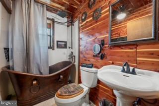 116 Palmer Road Basye, VA 22810 - Photo 11 of 28 Main level bathroom with copper tub