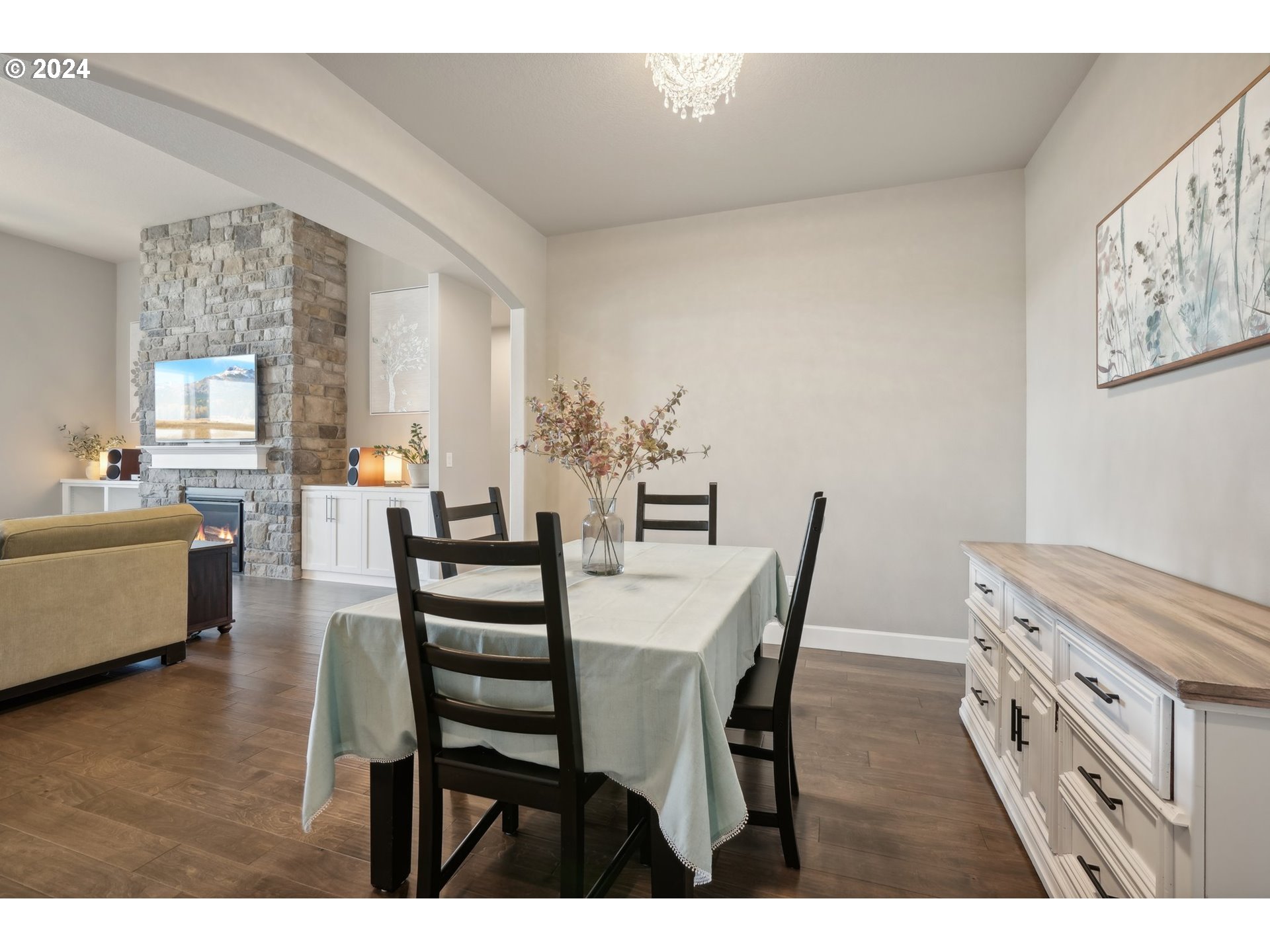 1701 South Nighthawk Road Ridgefield, WA 98642 - Photo 6 of 45 a view of a dining room with furniture and wooden floor