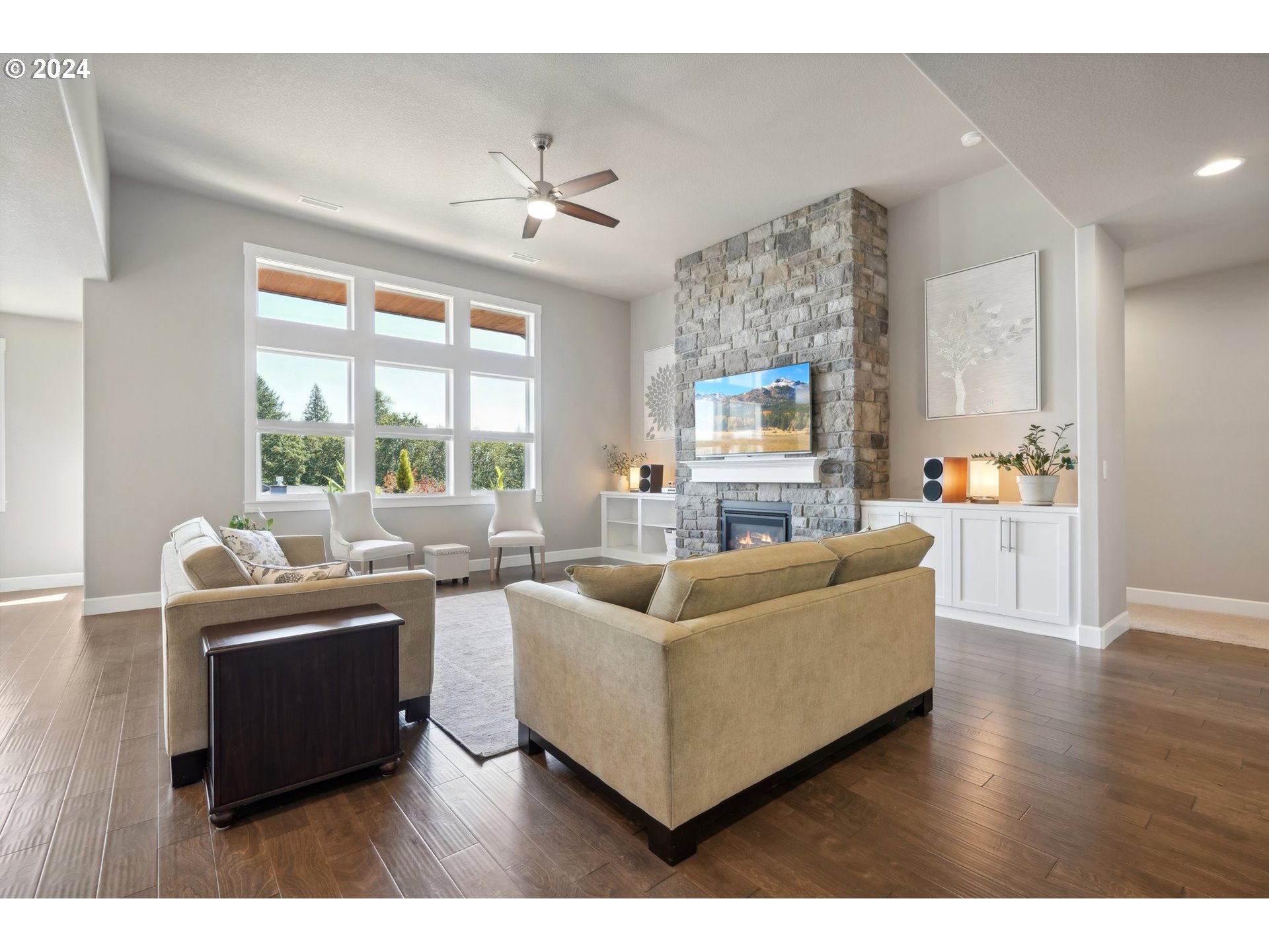 1701 South Nighthawk Road Ridgefield, WA 98642 - Photo 7 of 45 a living room with furniture and a large window