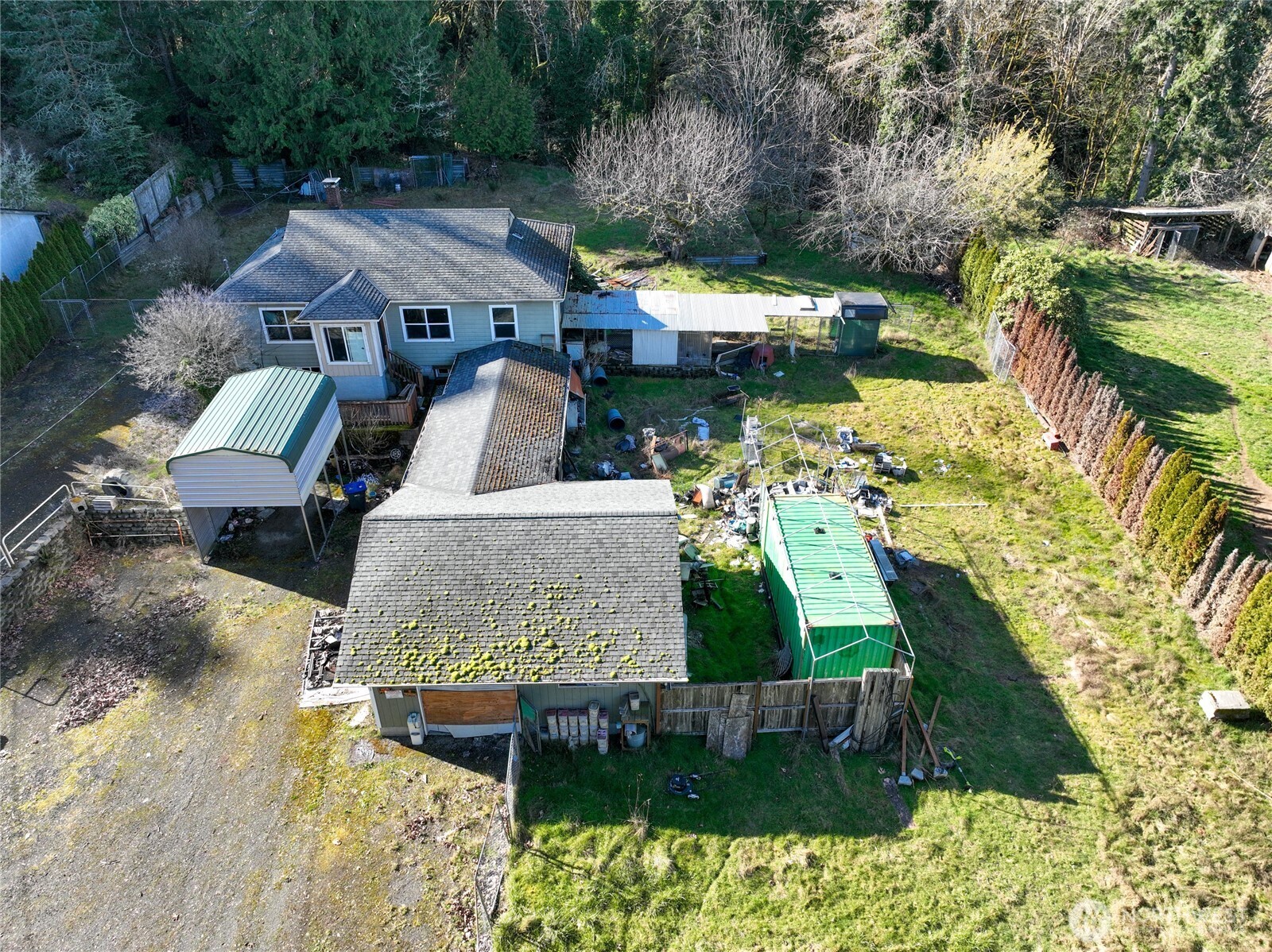 8161 Sandy Road Northeast Bremerton, WA 98311 - Photo 6 of 17 an aerial view of a house with garden space and street view