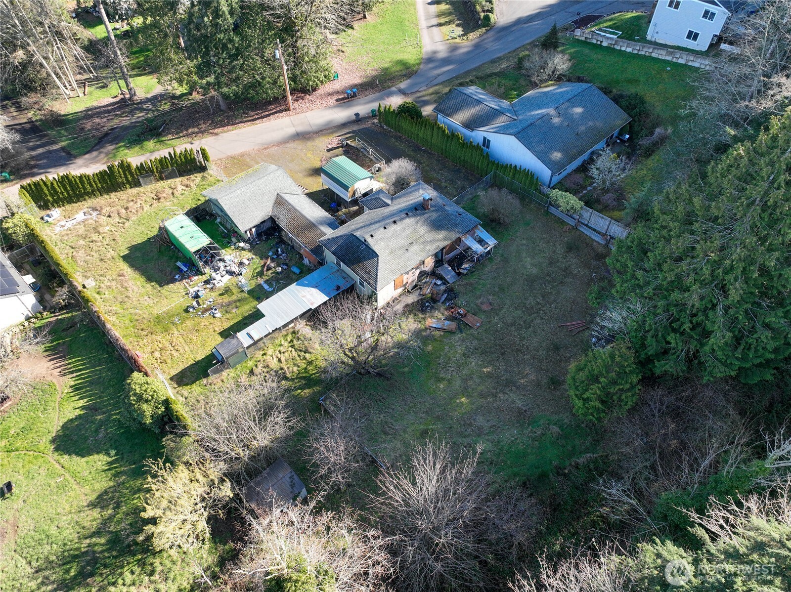 8161 Sandy Road Northeast Bremerton, WA 98311 - Photo 9 of 17 an aerial view of house with outdoor space