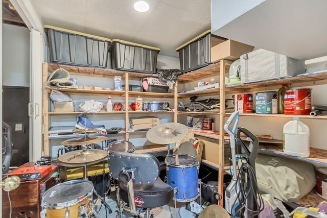 65 West 700 North Bountiful, UT 84010 - Photo 29 of 29 Utility space featuring built-in wooden shelving units