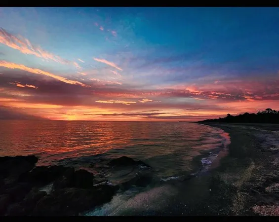 a view of an ocean from a floor