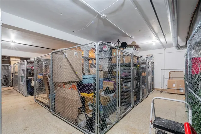 a view of storage and utility room