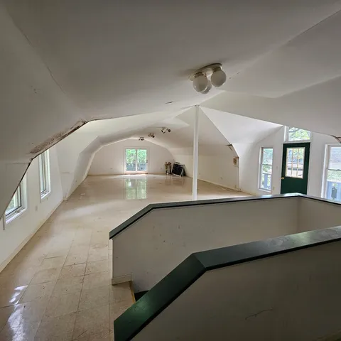 a view of an entryway with a window