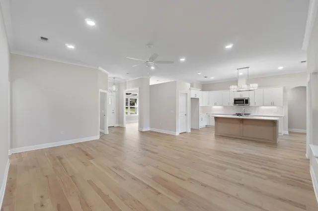 a view of small space with racks on the wall