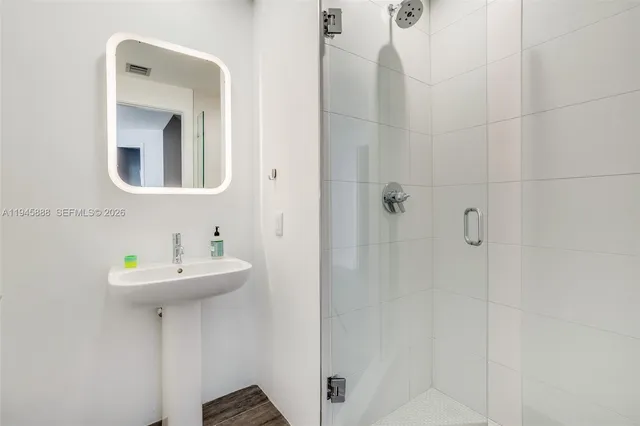 a view of a city with tall buildings