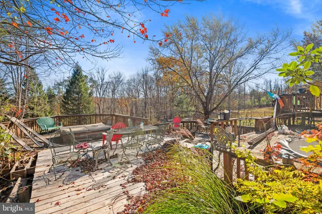 a view of a lake with a mountain