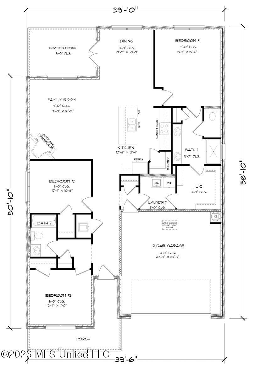 18419 Spring Hlll Drive Saucier, MS 39574 - Photo 22 of 22 BRISTOL C FE FLOOR PLAN