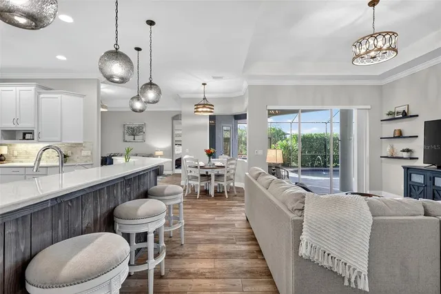 a view of swimming pool with patio