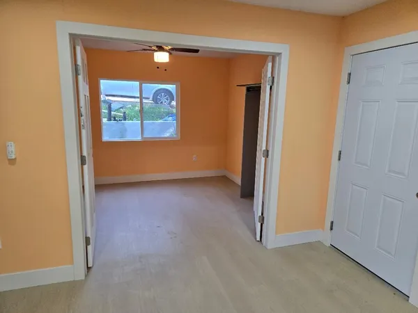 a view of a yard with an outdoor space