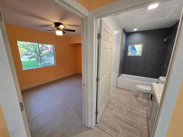 a view of yard with swimming pool