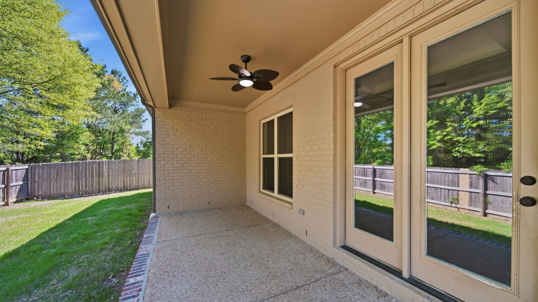 1058 Shanborne Cove Collierville, TN 38017 - Photo 35 of 39 View of patio with a ceiling fan