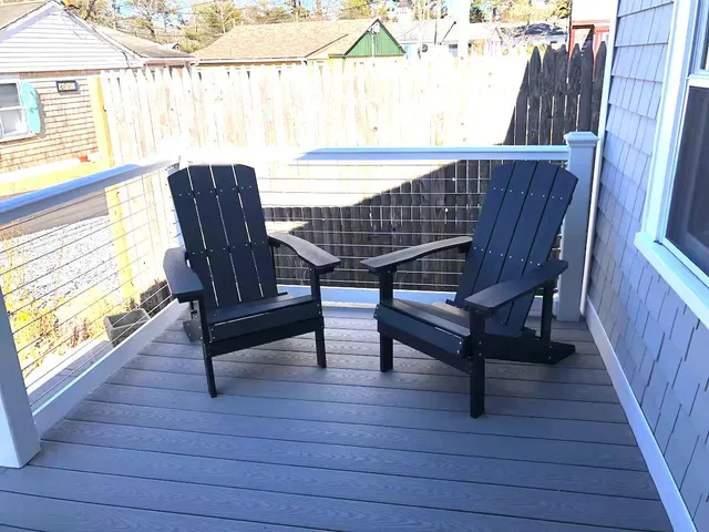 a view of outdoor space with seating area