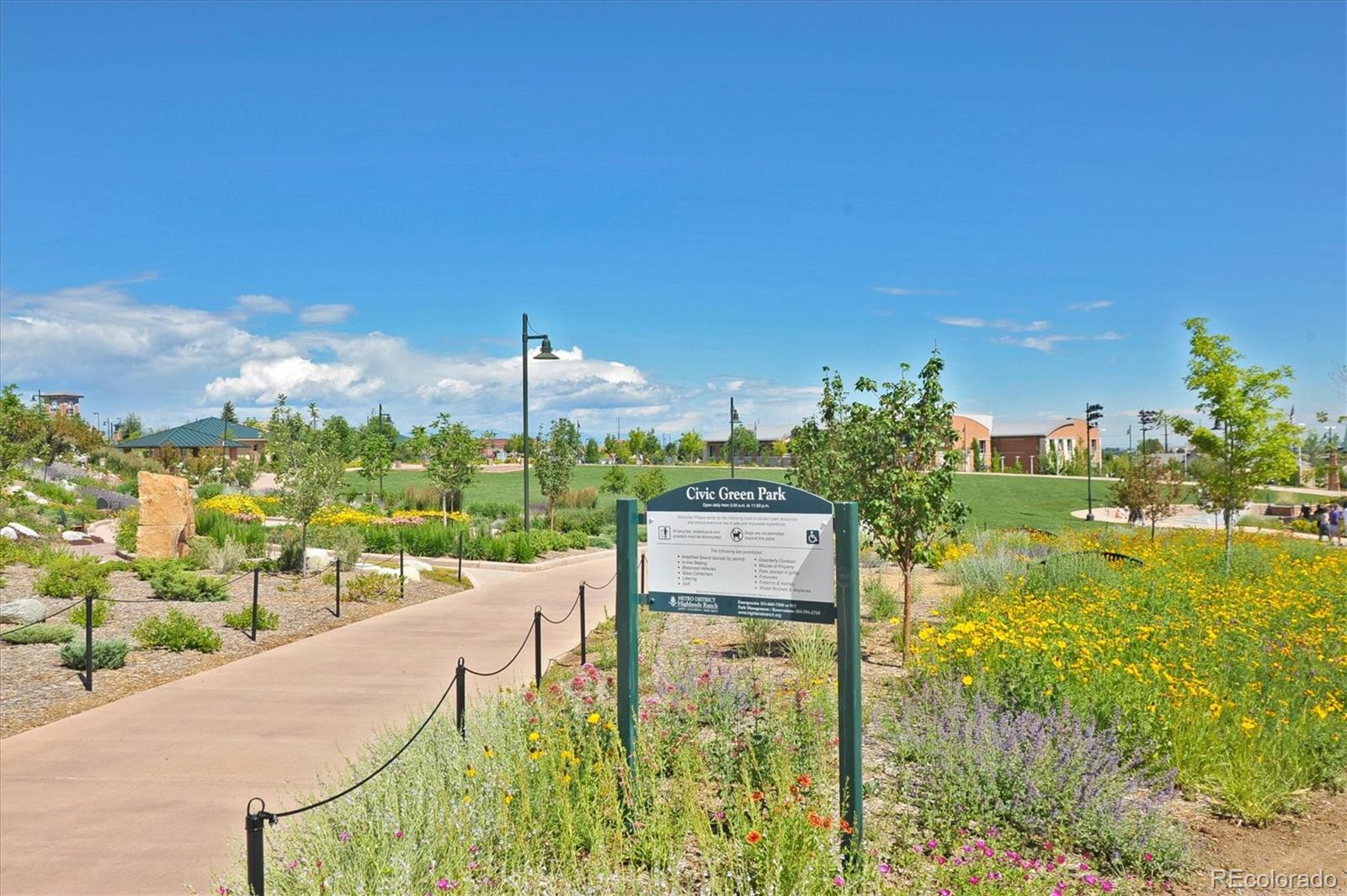 1144 Rockhurst Drive, Unit 107 Highlands Ranch, CO 80129 - Photo 24 of 29 a view of a city from a seating area
