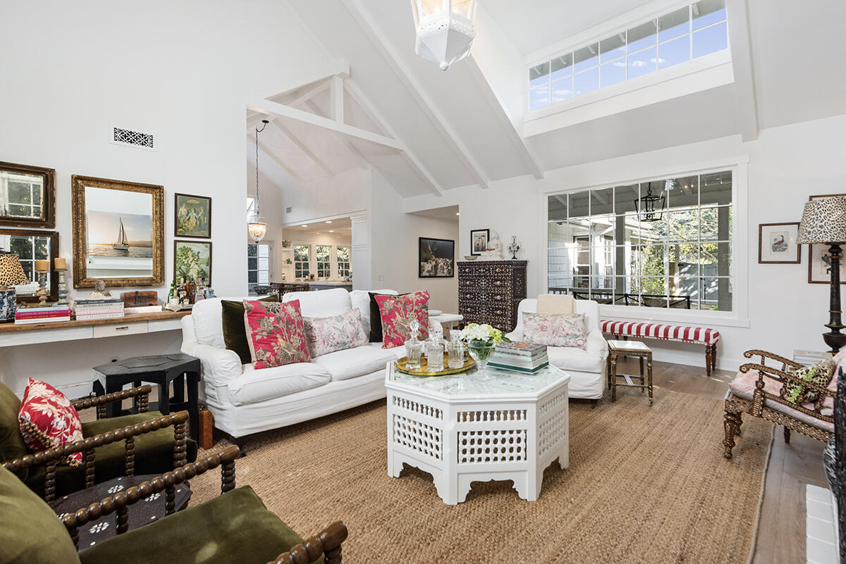 655 Romero Canyon Road Montecito, CA 93108 - Photo 13 of 23 a living room with furniture and a large window
