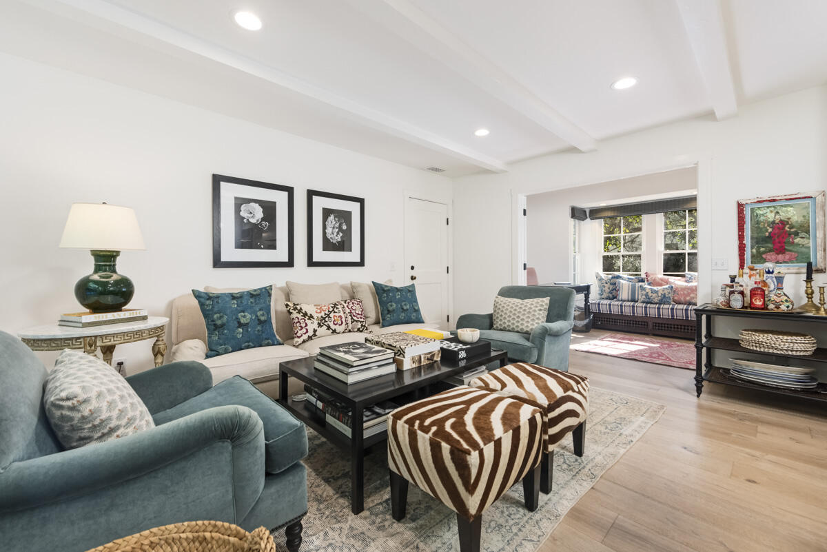 655 Romero Canyon Road Montecito, CA 93108 - Photo 5 of 23 a living room with furniture and a wooden floor