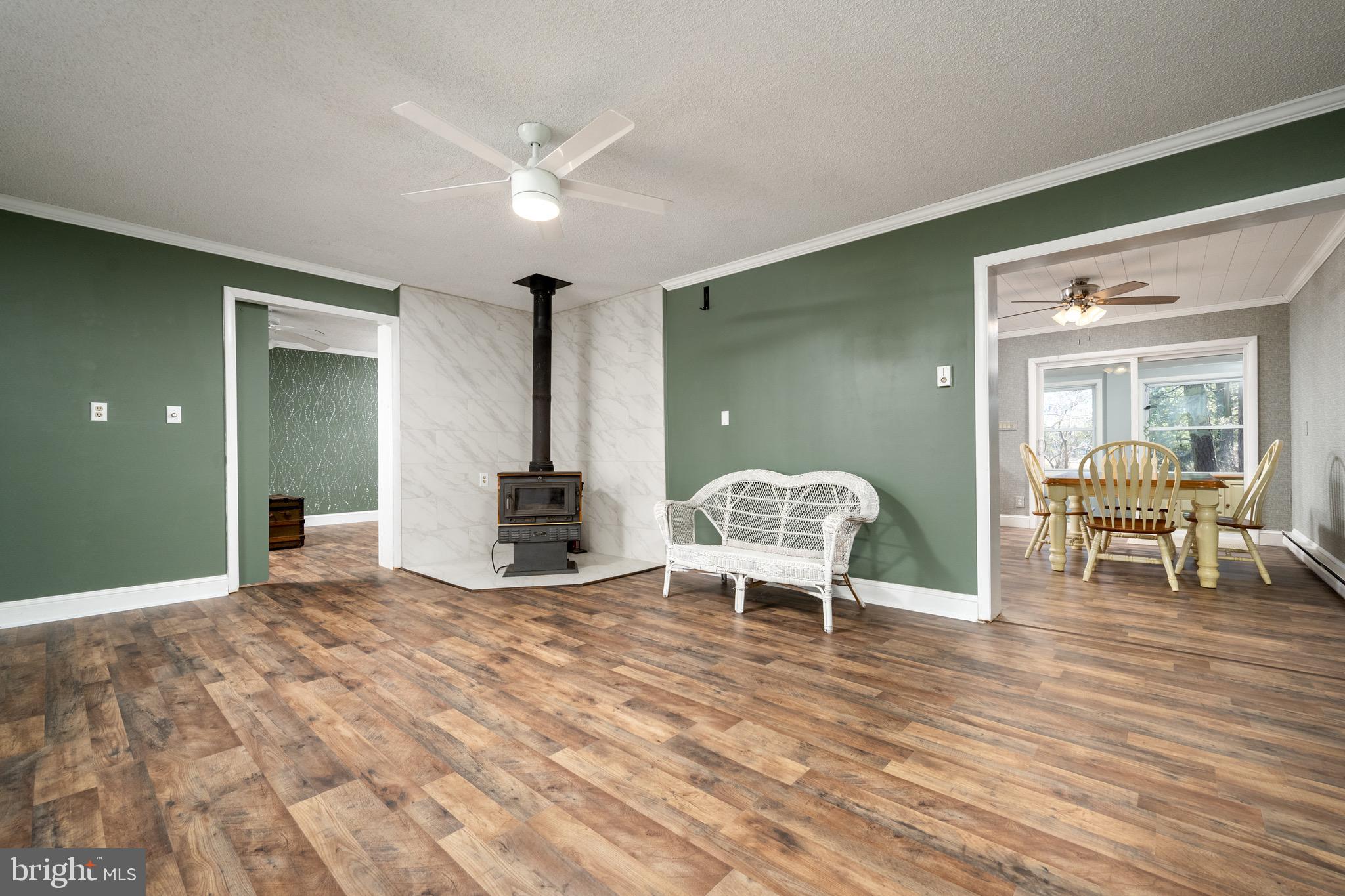 5053 Manokin Road Crisfield, MD 21817 - Photo 9 of 44 Living room with fireplace