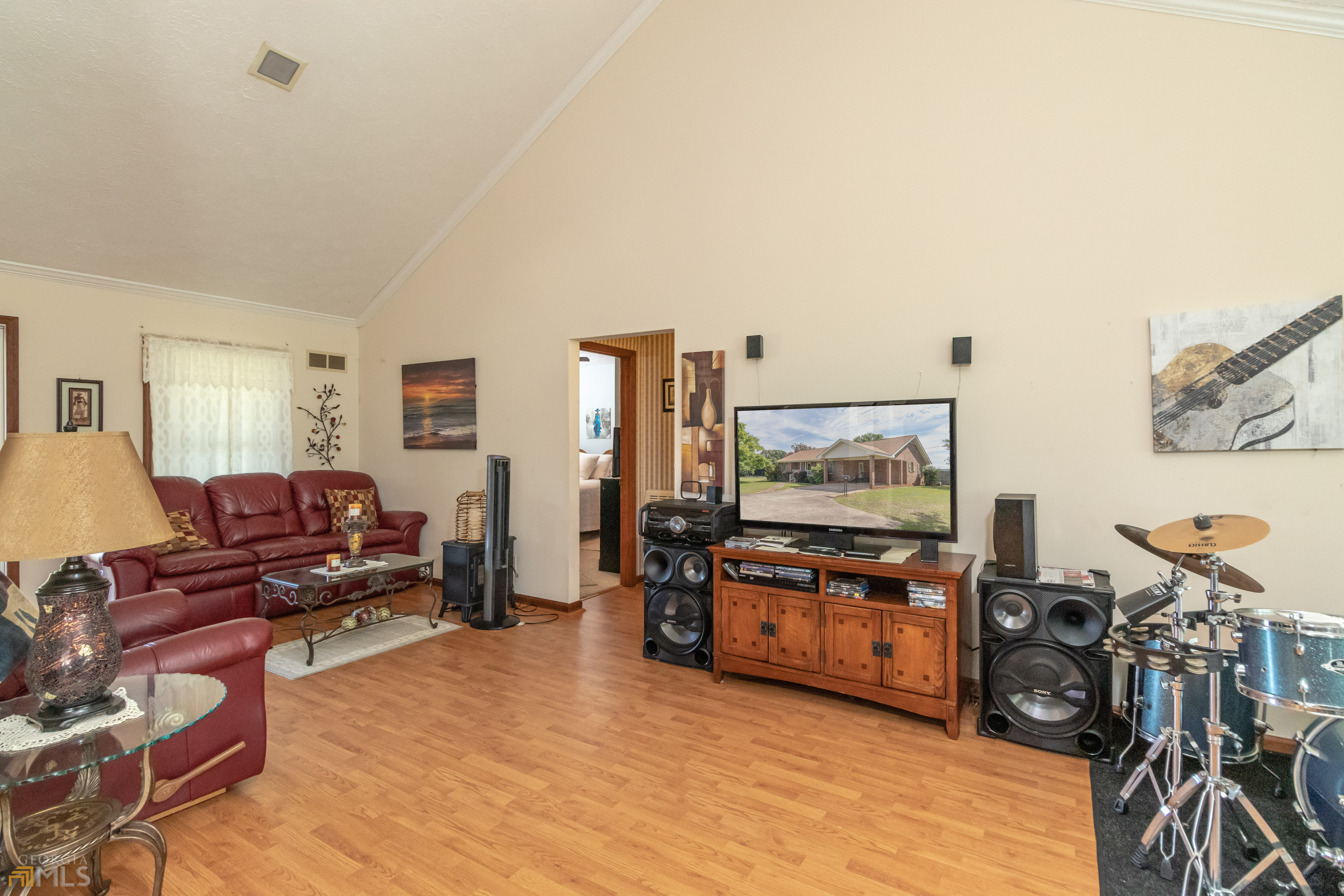 164 Jones Road Molena, GA 30258 - Photo 7 of 25 a living room with furniture and a flat screen tv