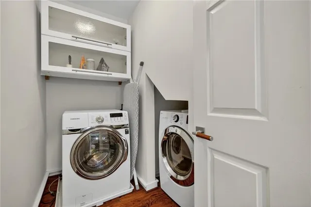 a view of an empty room