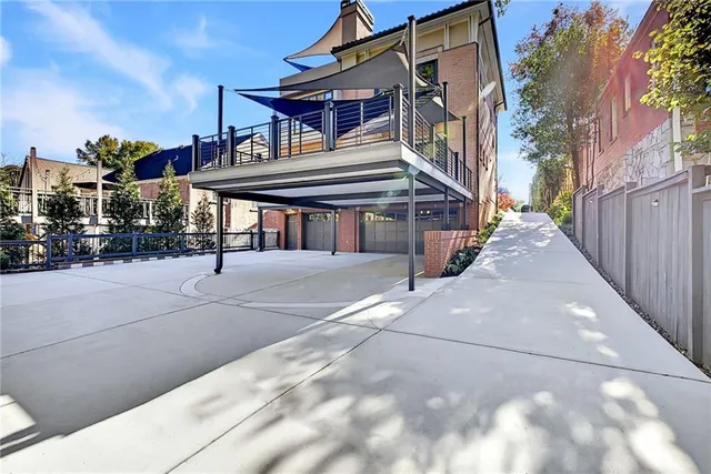 a view of a house with a garage
