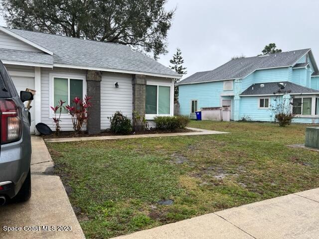 a view of a house with a patio