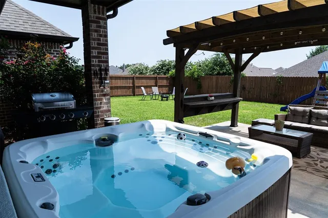 a view of outdoor space and seating area