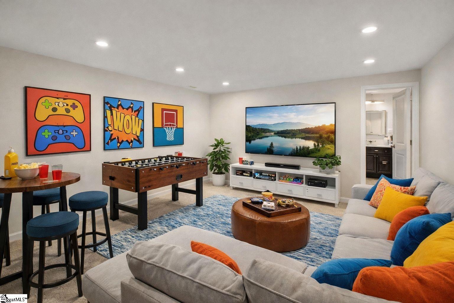 198 Spring Street Duncan, SC 29334 - Photo 37 of 50 Unfinished Basement area, Entertainment room possibility