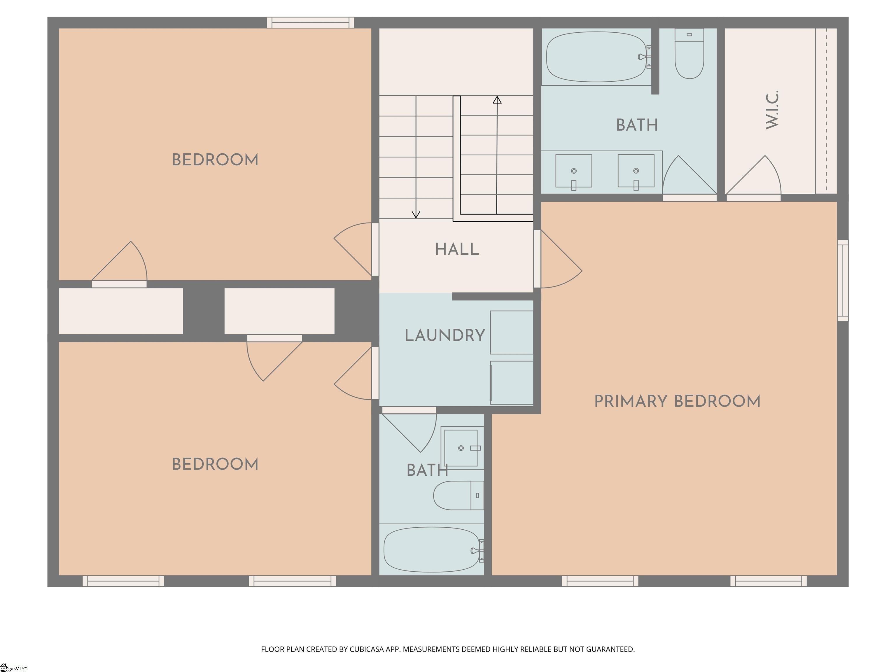198 Spring Street Duncan, SC 29334 - Photo 49 of 50 Sleeping quarters with 2 full baths and laundry area