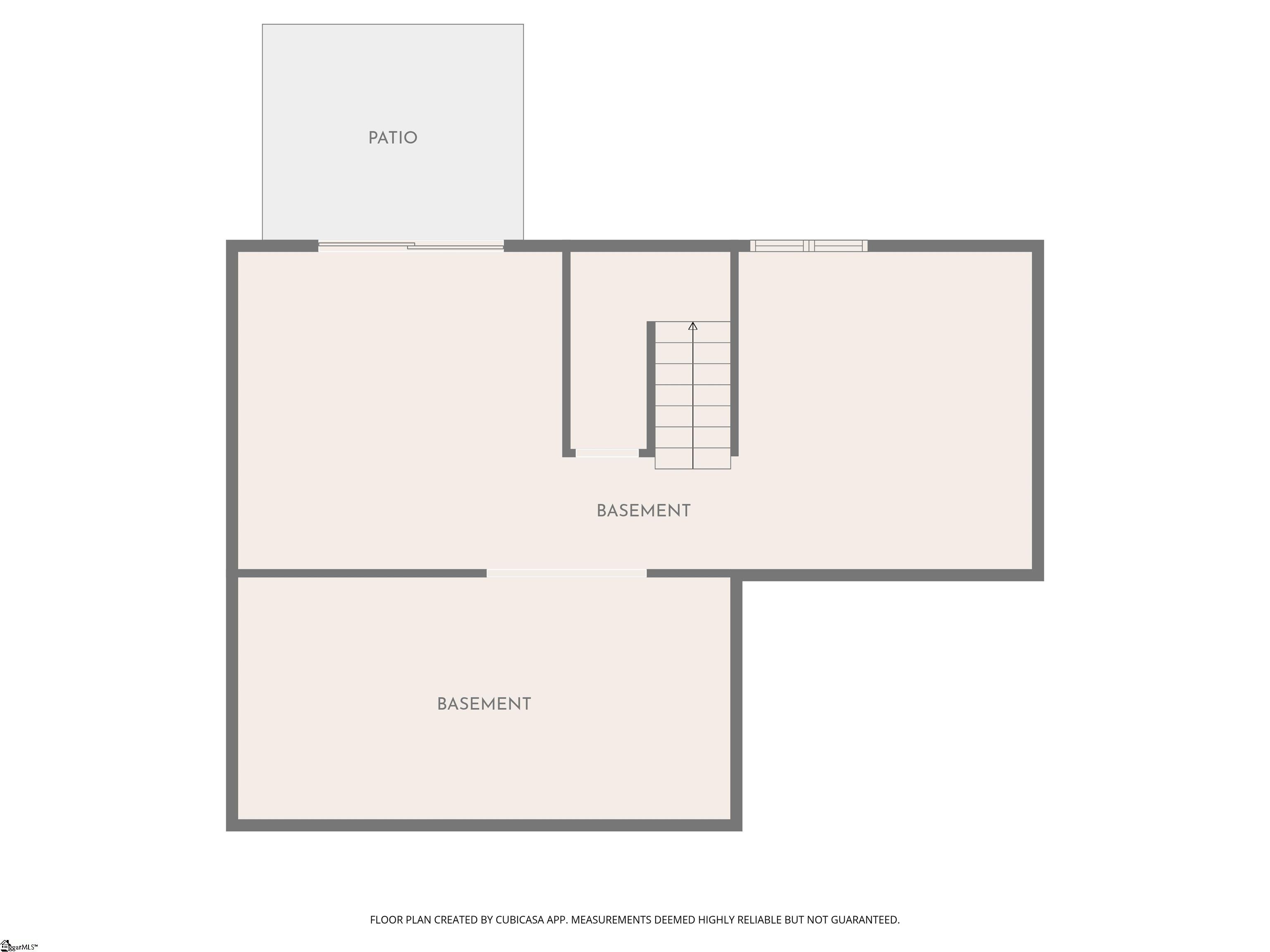 198 Spring Street Duncan, SC 29334 - Photo 50 of 50 Basement floor plan