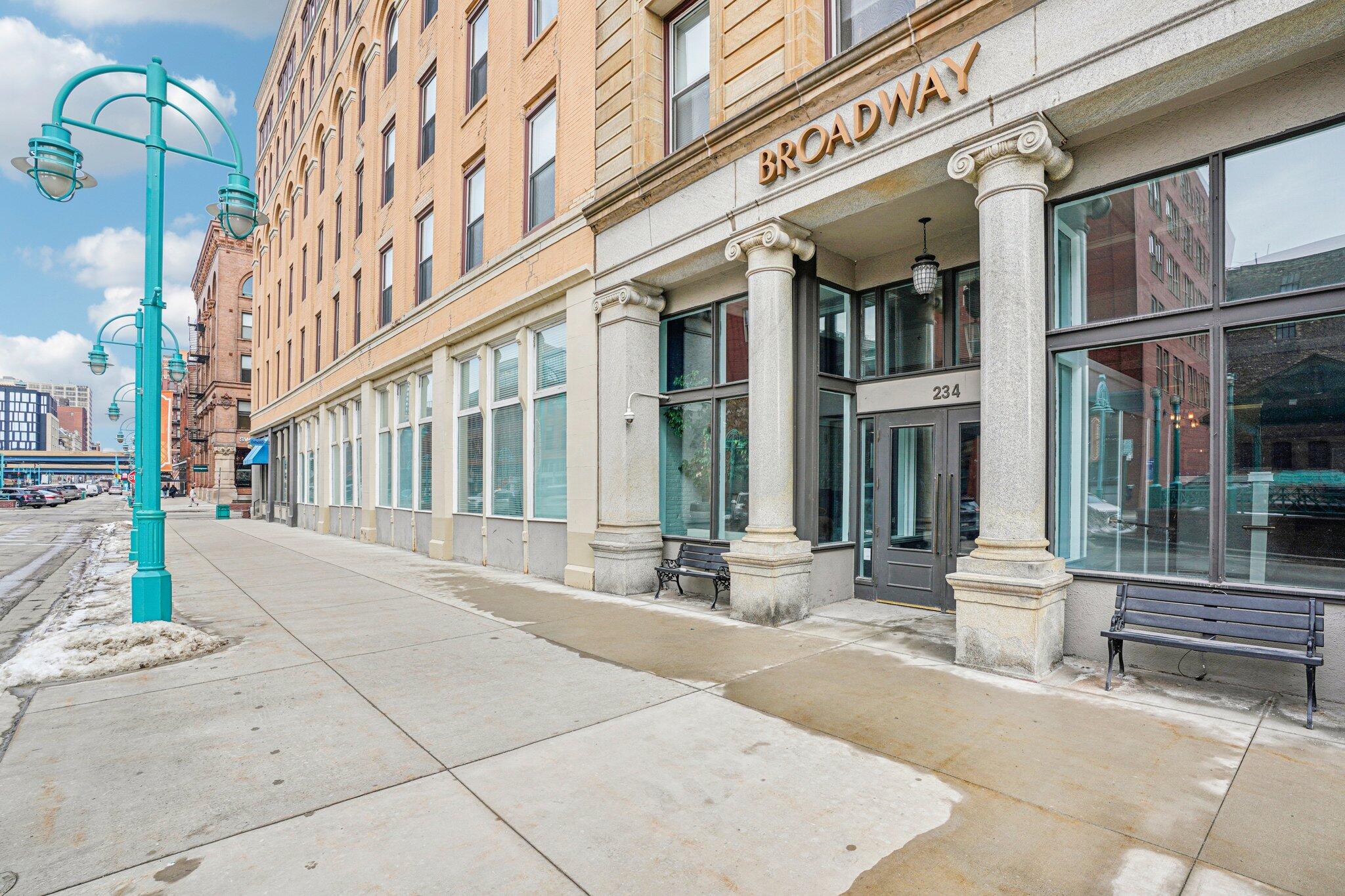 234 North Broadway, Unit 510 Milwaukee, WI 53202 - Photo 3 of 49 Main Entrance