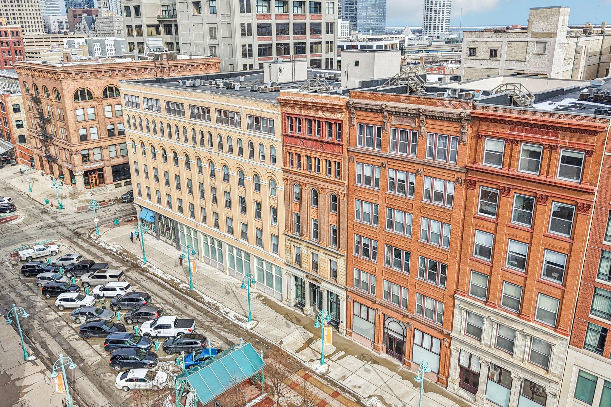 234 North Broadway, Unit 510 Milwaukee, WI 53202 - Photo 43 of 49 Aerial View of The Broadway
