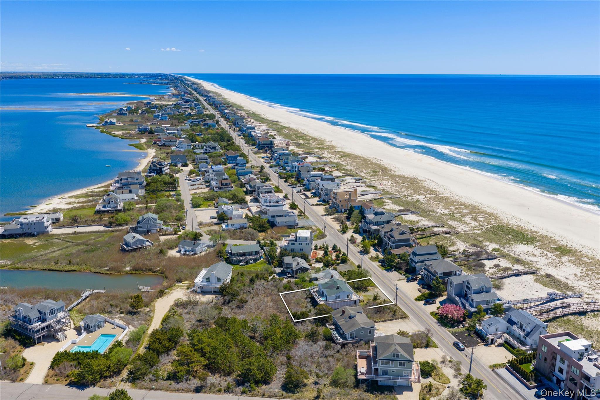 898 Dune Road Westhampton Beach, NY 11978 - Photo 24 of 36 a view of a city and ocean view
