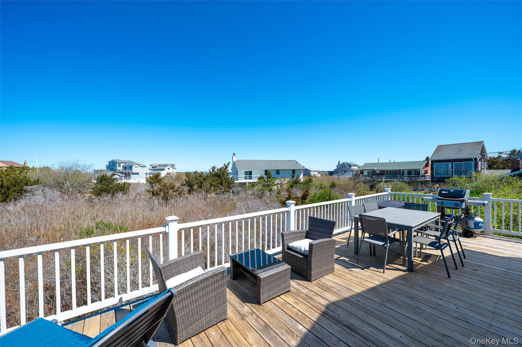 898 Dune Road Westhampton Beach, NY 11978 - Photo 31 of 36 a view of roof deck with furniture