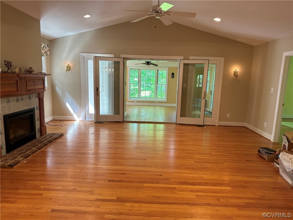 10254 Mannheim Drive Ashland, VA 23005 - Photo 6 of 43 a view of a livingroom with wooden floor and a fireplace