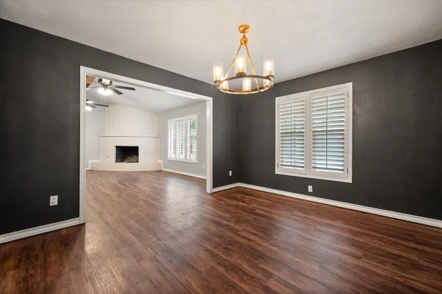 a view of livingroom with hardwood floor and window